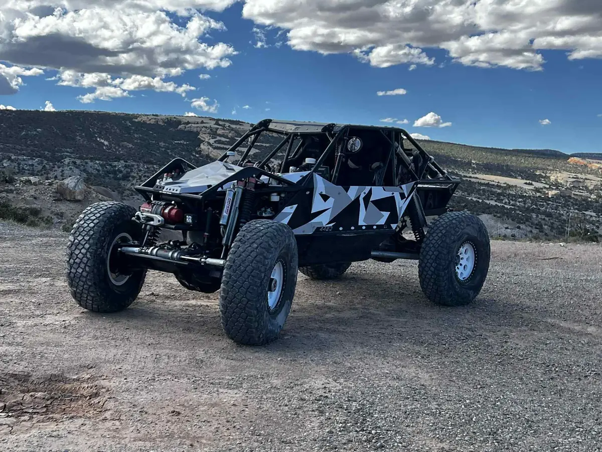 TCOR's black-and-white buggy overlooking open country